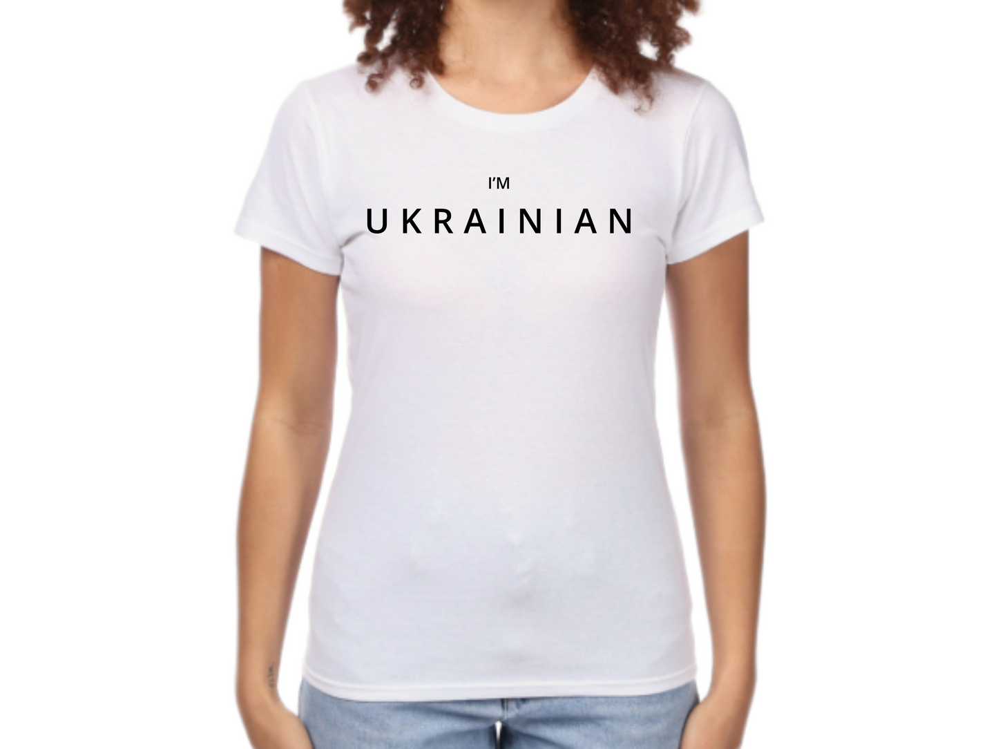 ПЕРЕДЗАМОВЛЕННЯ жіноча футболка з принтом I'M UKRAINIAN