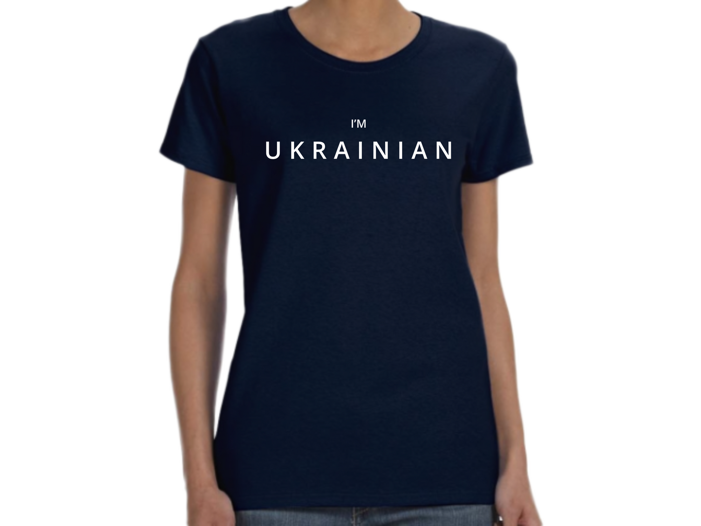 ПЕРЕДЗАМОВЛЕННЯ жіноча футболка з принтом I'M UKRAINIAN